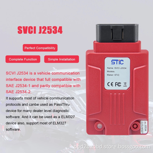 Newest SVCI J2534 Diagnostic Tool for Ford & Mazda IDS V120 Support Online Module Programming